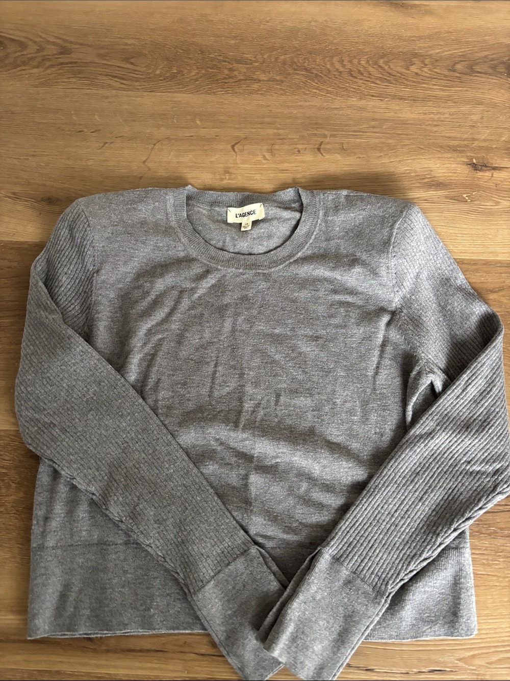 L'Agence women’s Gray Crewneck Sweater